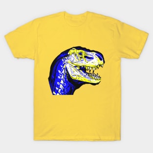 T-Rex Interactive Yellow&Blue Filter T-Shirt By Red&Blue T-Shirt